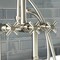 Aqua Vintage AE8408DX Deck Mount Clawfoot Tub Faucet, Brushed Nickel AE8408DX - alternate 3